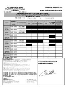 Calendrier fermeture de routes 